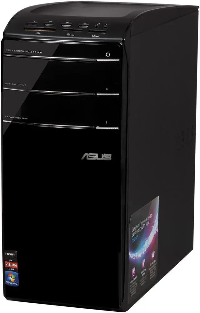Alt view image 3 of 7 - ASUS Desktop PC CM1831-US-2AB AMD FX-Series FX-6120 8GB DDR3 1TB HDD ATI Radeon 3000 IGP Windows 7 Home Premium 64-Bit