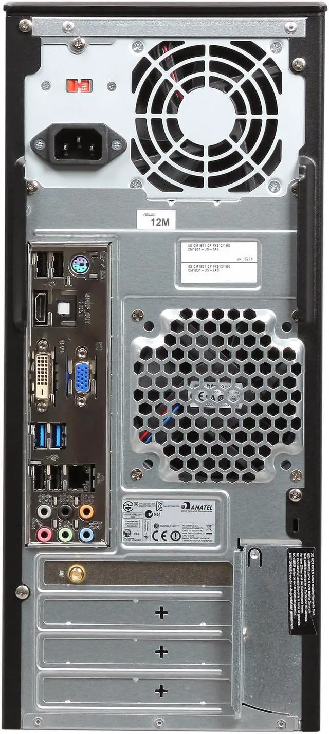 Alt view image 6 of 7 - ASUS Desktop PC CM1831-US-2AB AMD FX-Series FX-6120 8GB DDR3 1TB HDD ATI Radeon 3000 IGP Windows 7 Home Premium 64-Bit