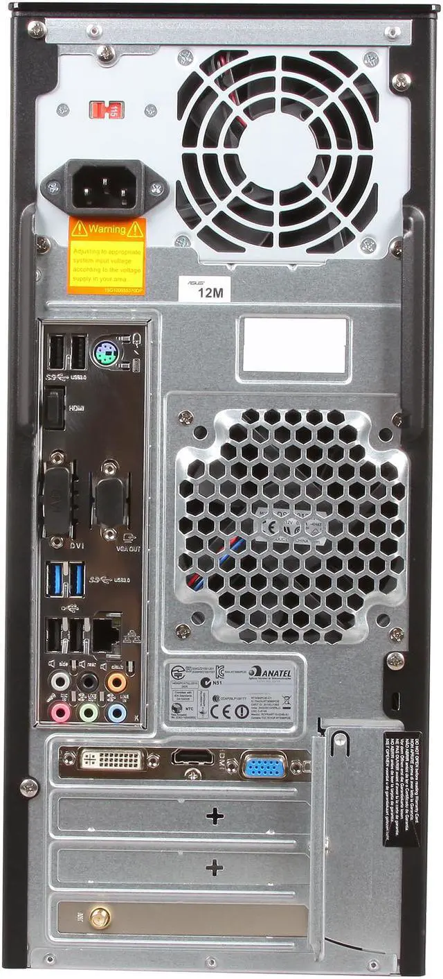 Alt view image 6 of 7 - ASUS Desktop PC Essentio CM6870-US-3AD Intel Core i7-3770 16GB DDR3 2TB HDD NVIDIA GeForce GT 620 2GB Windows 7 Home Premium 64-Bit