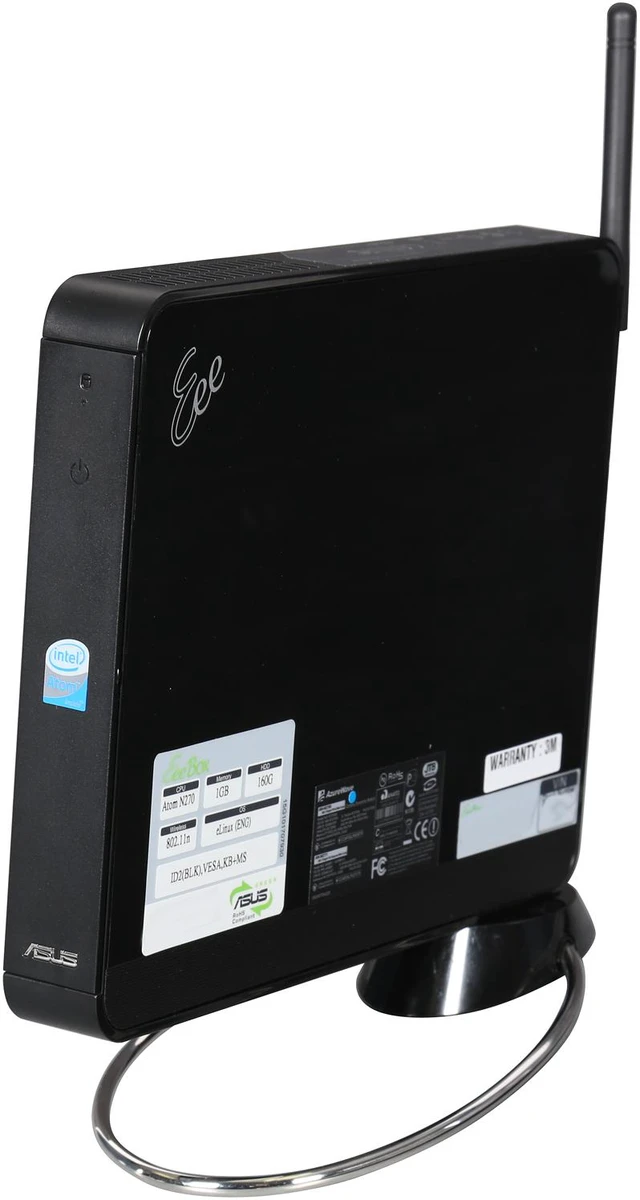 Open Box: ASUS Desktop PC Eee Box EBXB202-BLK-E0002 Intel Atom N270 1GB ...