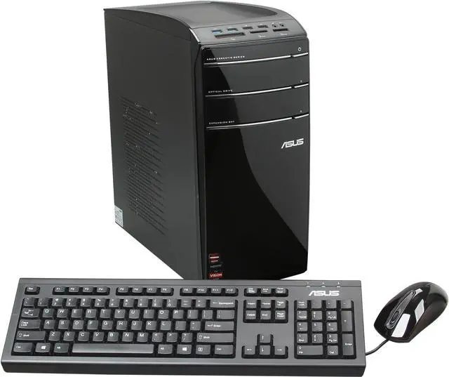 Main image of ASUS Desktop PC CM1855-US004S AMD FX-Series FX-4300 8GB DDR3 1TB HDD AMD Radeon HD 7670 2GB GDDR3 Windows 8