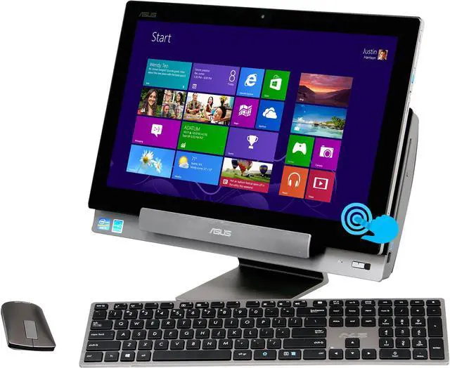 Alt view image 3 of 15 - ASUS Transformer All-in-one P1801-B037K 18.4" Desktop PC Intel Core i5 3350P(3.10GHz) 8GB DDR3 1TB HDD Capacity NVIDIA GeForce GT 730M 2GB PC Station: Genuine Windows 8 Tablet: Android Jelly Bean 4.1