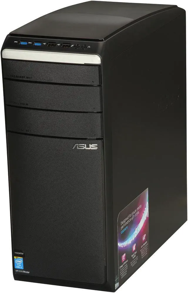 Alt view image 4 of 7 - ASUS Desktop PC M51AC-US005S Intel Core i5-4430S 16GB DDR3 3TB HDD Intel HD Graphics 4600 Windows 8