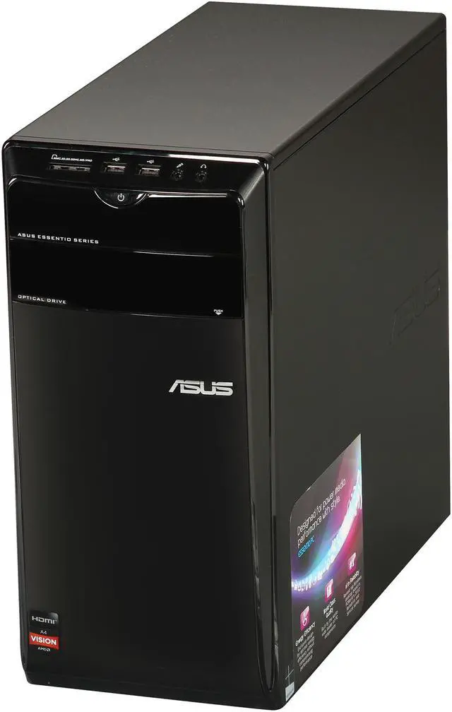 Alt view image 3 of 6 - ASUS Desktop PC CM1740-US001S AMD A4-3420 6GB DDR3 1TB HDD AMD Radeon HD 6410D Windows 8
