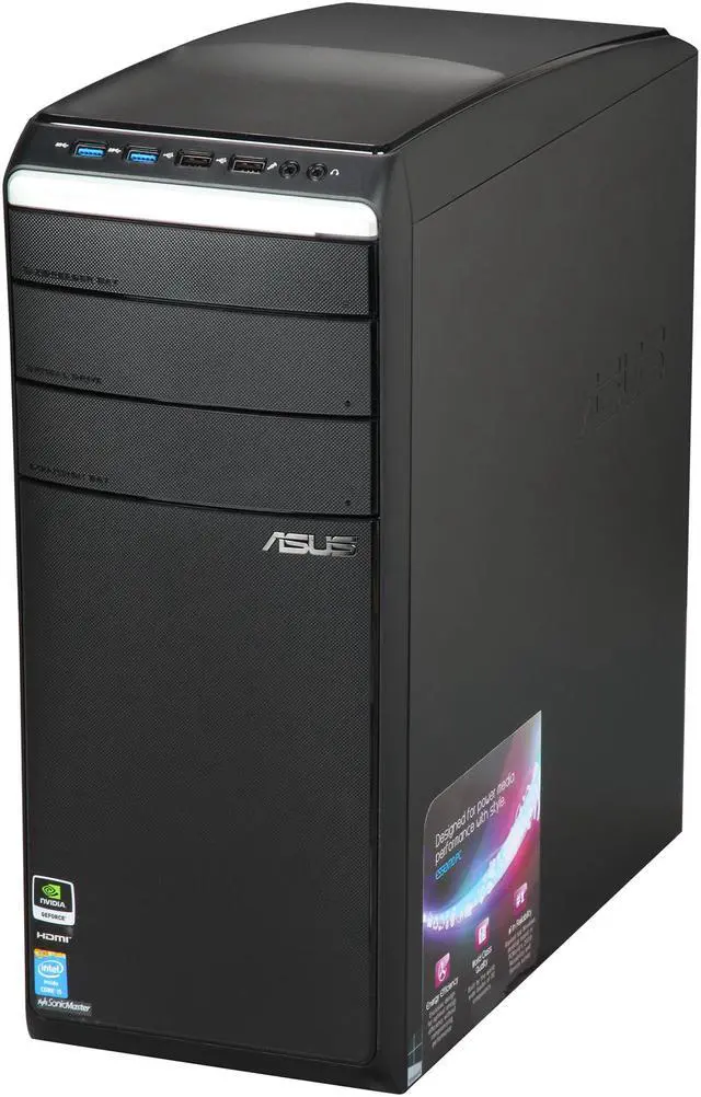 Alt view image 3 of 7 - ASUS Desktop PC M51AC-US016S Intel Core i5-4430 8GB DDR3 1TB HDD NVIDIA GeForce GT 640, 3GB Windows 8