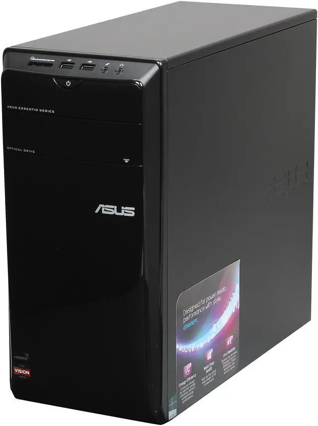 Alt view image 3 of 6 - ASUS Desktop PC CM1745-US009S AMD A10-5700 8GB DDR3 2TB HDD AMD Radeon HD 7560D Windows 8