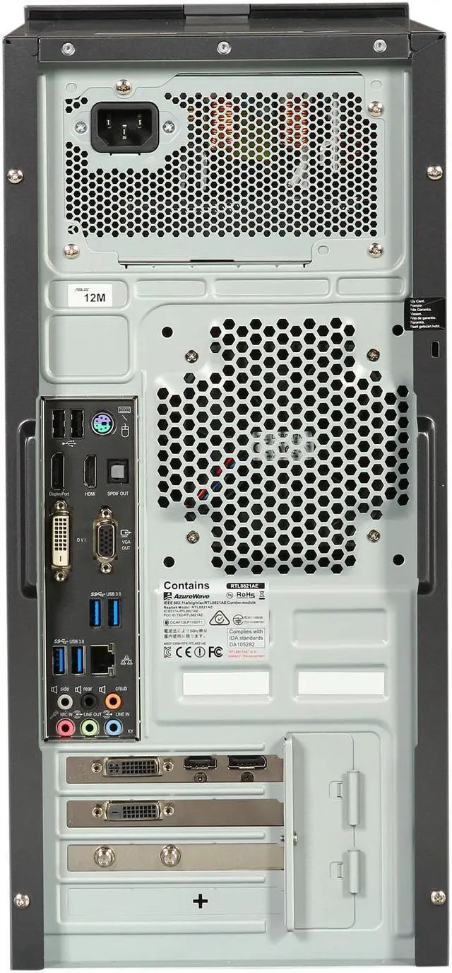 Alt view image 5 of 6 - ASUS Desktop PC G10AC-US009S Intel Core i7 4770 (3.40 GHz) 32 GB DDR3 1 TB HDD NVIDIA GeForce GTX 760 Windows 8 64-Bit