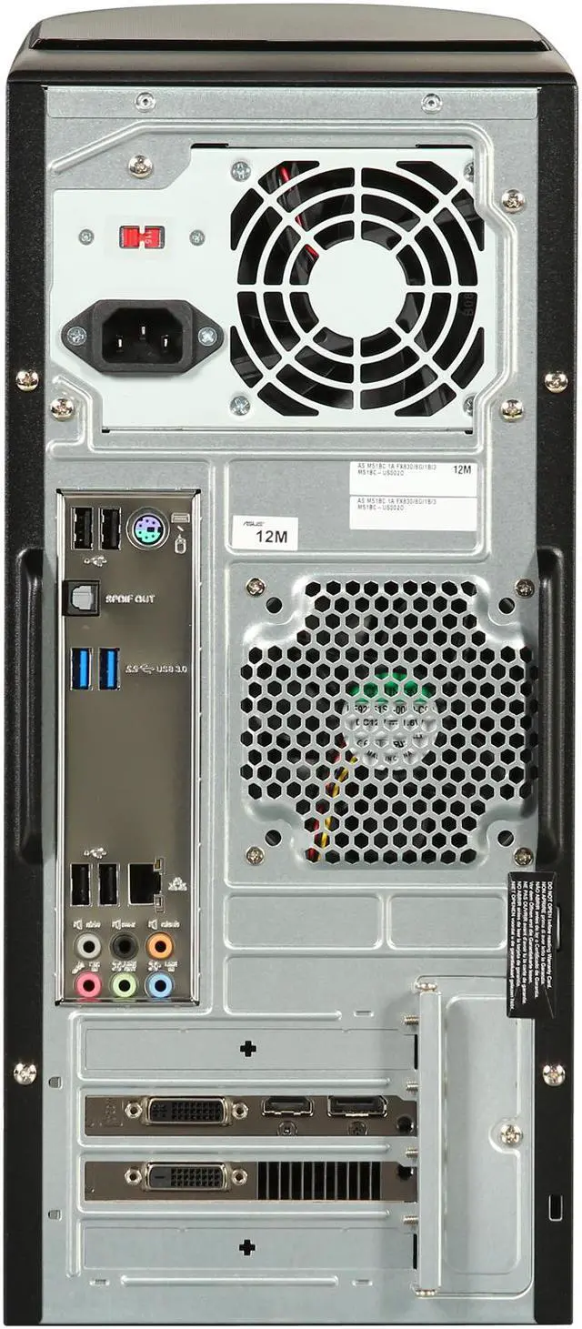 Alt view image 5 of 6 - ASUS Desktop PC M51BC-US002O (90PD00C1-M00130) AMD FX-Series FX-8300 8GB DDR3 1TB HDD AMD Radeon HD 8760 Windows 7 Home Premium
