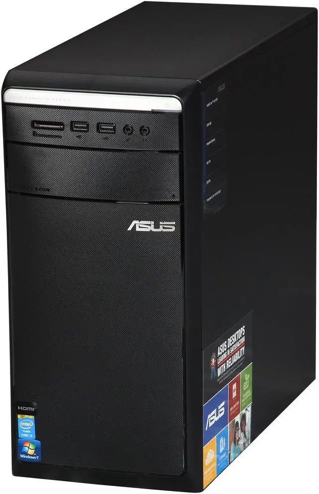 Alt view image 3 of 6 - ASUS Desktop PC M11AD-US003O (90PD00D1-M00460) Intel Core i3-4130T 4GB DDR3 1TB HDD Intel HD Graphics 4400 Windows 7 Home Premium 64-bit
