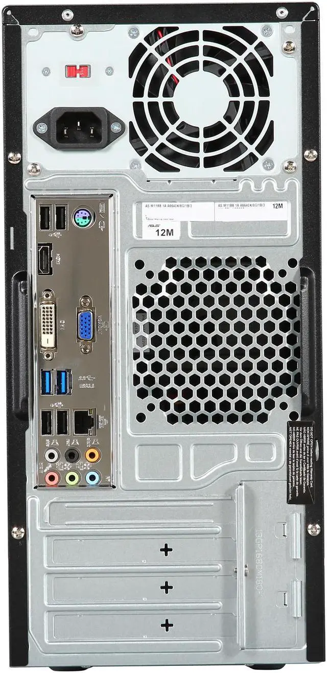 Alt view image 5 of 6 - ASUS Desktop PC M11BB-US002O AMD A6-6400K 8GB DDR3 1TB HDD AMD Radeon HD 8470D Windows 7 Home Premium