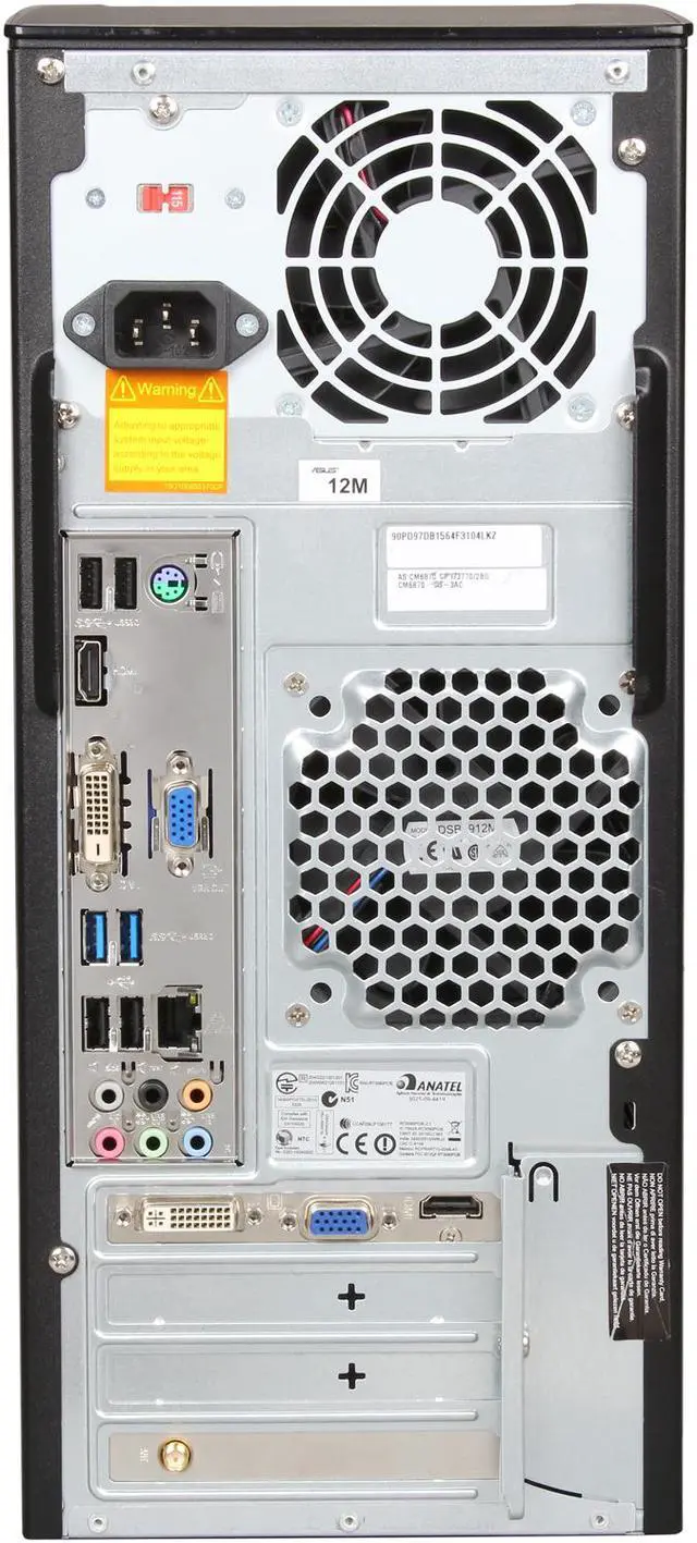 Alt view image 5 of 6 - ASUS Desktop PC CM6870-US-3AC (DTASCM6870US3AC) Intel Core i7-3770 8GB DDR3 2TB HDD Windows 7