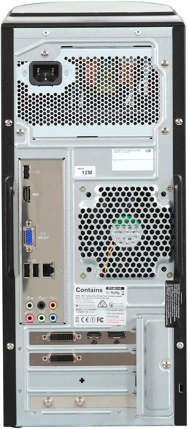 Alt view image 5 of 6 - ASUS Desktop PC M51AD-US002S Intel Core i5-4440 8GB DDR3 1TB HDD NVIDIA GeForce GTX 760 3 GB Windows 8 64-Bit