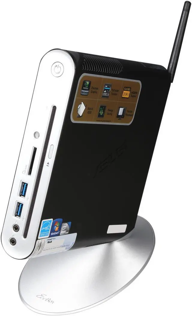 Alt view image 3 of 7 - ASUS Desktop PC Eee Box EB1503-B003G Intel Atom D2550 4GB DDR3 320GB HDD NVIDIA GeForce GT 610M Windows 7 Home Premium