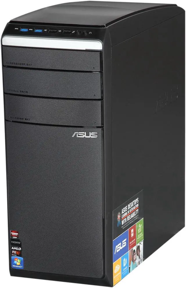 Alt view image 3 of 6 - ASUS Desktop PC M51BC-US008O AMD FX-Series FX-6300 (3.50 GHz) 16 GB DDR3 1 TB HDD AMD Radeon R7 240 2 GB Windows 7 Home Premium 64-bit