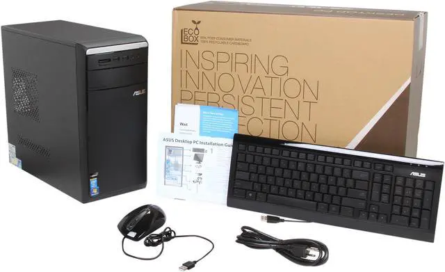 Alt view image 6 of 6 - ASUS Desktop PC M11AD-US002Q Intel Core i7-4770S 8GB DDR3 1TB HDD Intel HD Graphics 4600 Windows 7 Professional 64-Bit