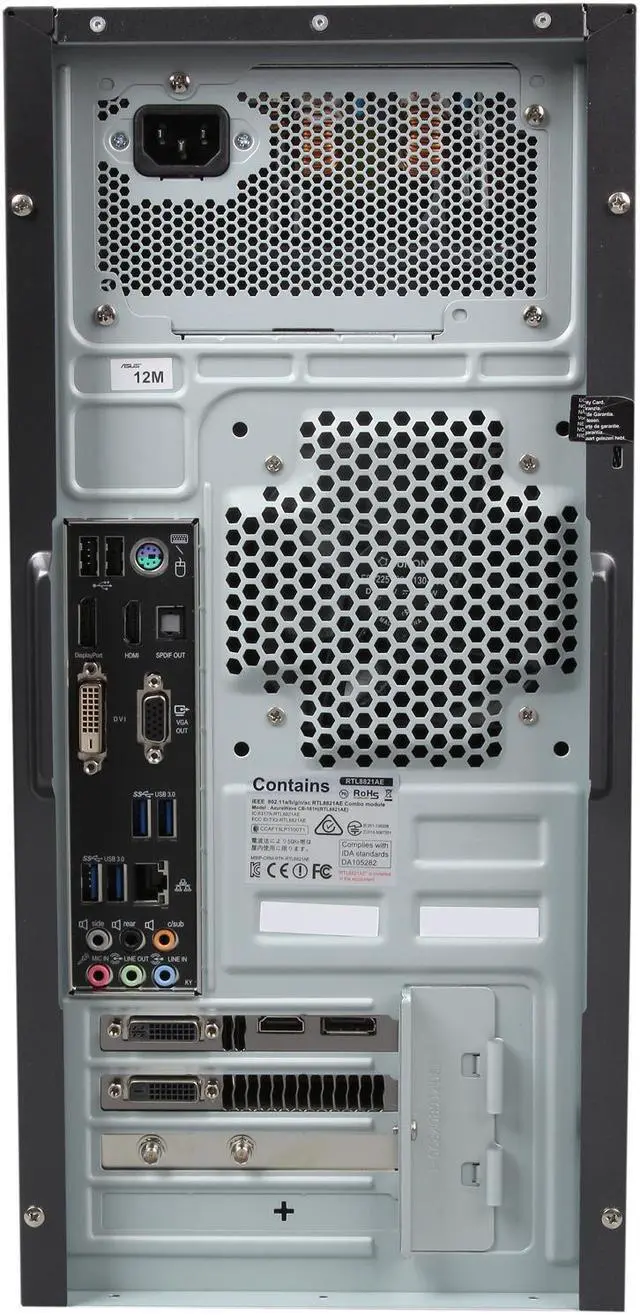 Alt view image 5 of 6 - ASUS Desktop PC G10AC-US001O Intel Core i7-4770 32GB DDR3 3TB HDD + 128GB SATA SSD HDD NVIDIA GeForce GTX 780 3GB Windows 7 Home Premium 64-Bit