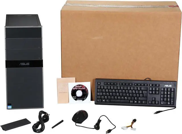 Alt view image 8 of 8 - ASUS CG8270 Desktop PC with Intel Core i7-3770 3.40Ghz Quad Core CPU, 16GB DDR3 RAM, 3TB HDD, RADEON HD 7770 GPU, Blu-Ray Combo Drive, UEFI BIOS , HDMI Out, USB 3.0, Sata 6.0Gb/s, Windows 8 64 Bit