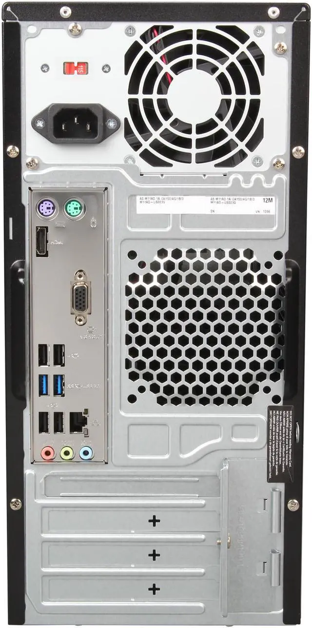 Alt view image 5 of 6 - ASUS Desktop PC M11AD-US003Q Intel Core i3-4150 4GB DDR3 1TB HDD Intel HD Graphics 4400 Windows 7 Professional 64-Bit