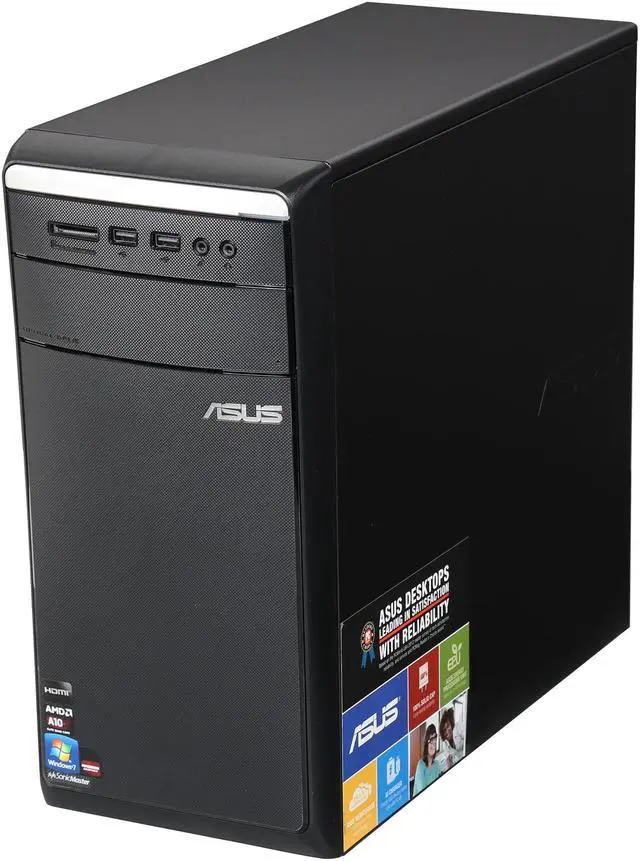 Alt view image 3 of 6 - ASUS Desktop PC M11BB-US001O AMD A10-6700 8GB DDR3 1TB HDD AMD Radeon HD 8670D Windows 7 Home Premium