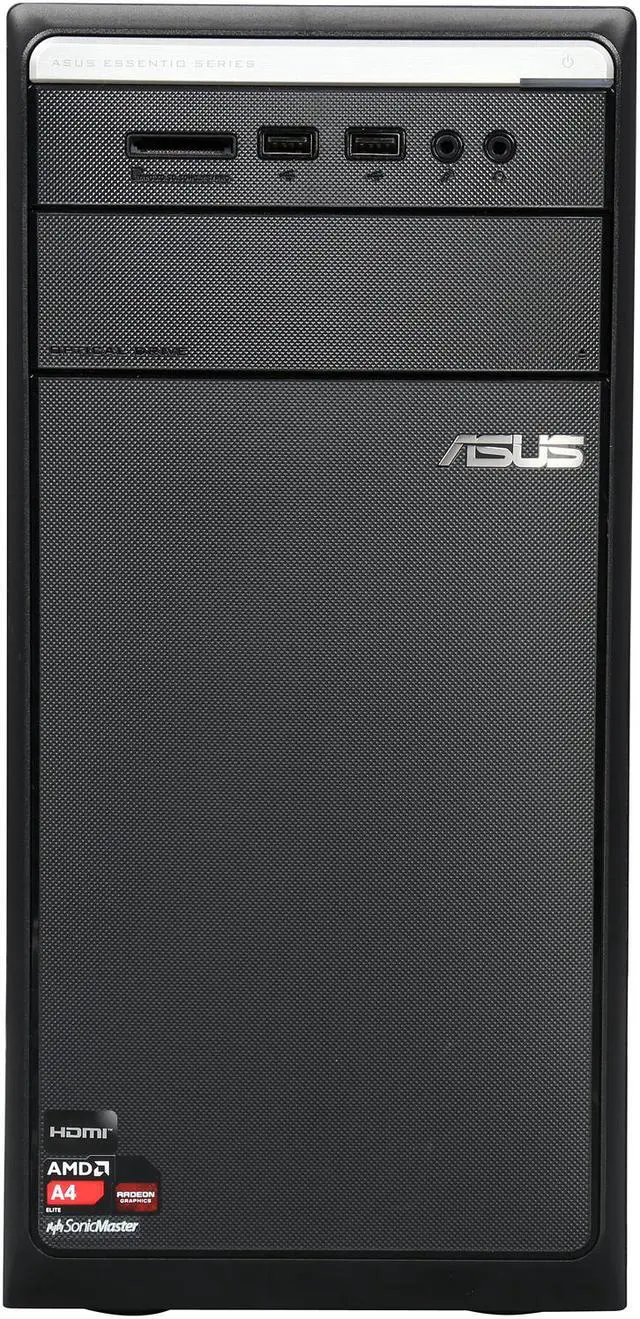 Alt view image 2 of 9 - ASUS Desktop PC M11BB-US011S AMD A4-6300 4GB DDR3 1TB HDD AMD Radeon HD 8370D Windows 8