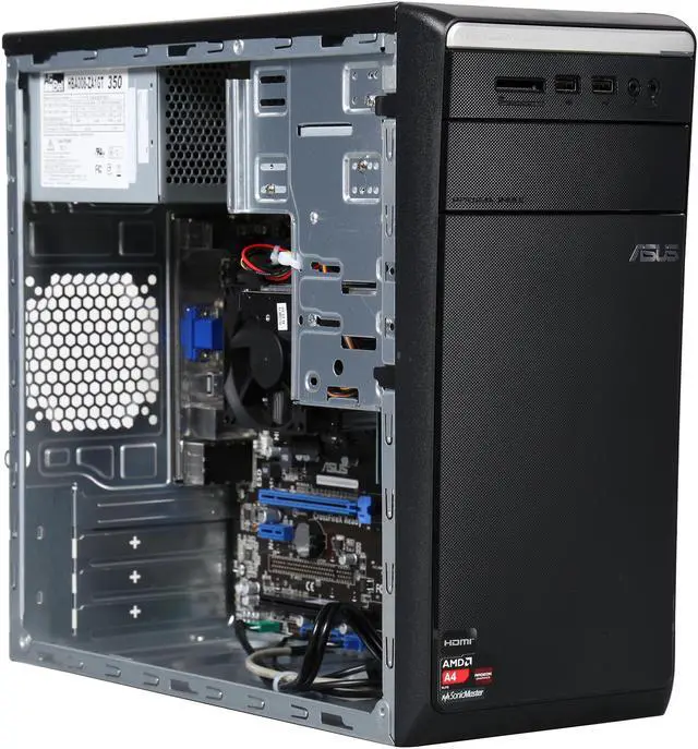 Alt view image 7 of 9 - ASUS Desktop PC M11BB-US011S AMD A4-6300 4GB DDR3 1TB HDD AMD Radeon HD 8370D Windows 8
