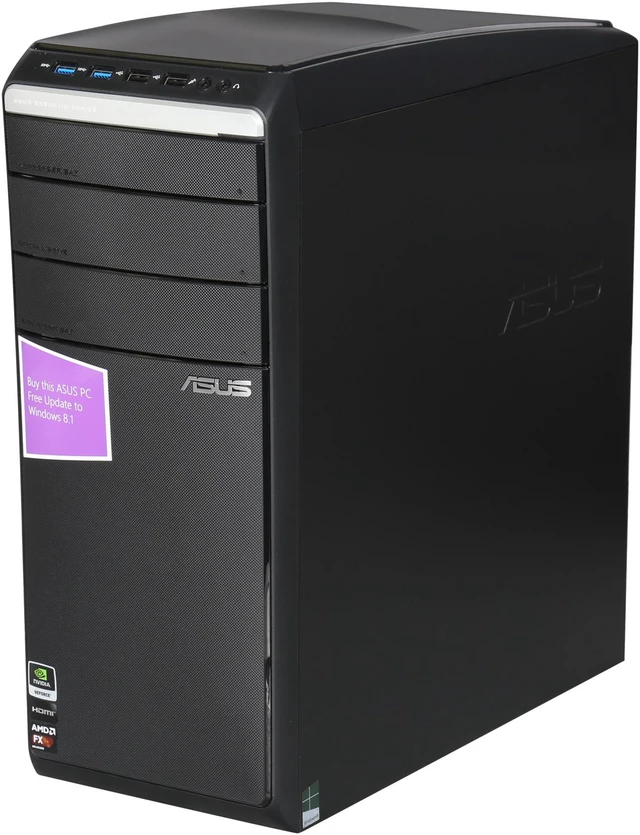 Alt view image 3 of 6 - ASUS Desktop PC M51BC-CA004S AMD FX-Series FX-8300 8GB DDR3 1TB HDD NVIDIA GeForce GTX 650 1GB GDDR5 Windows 8