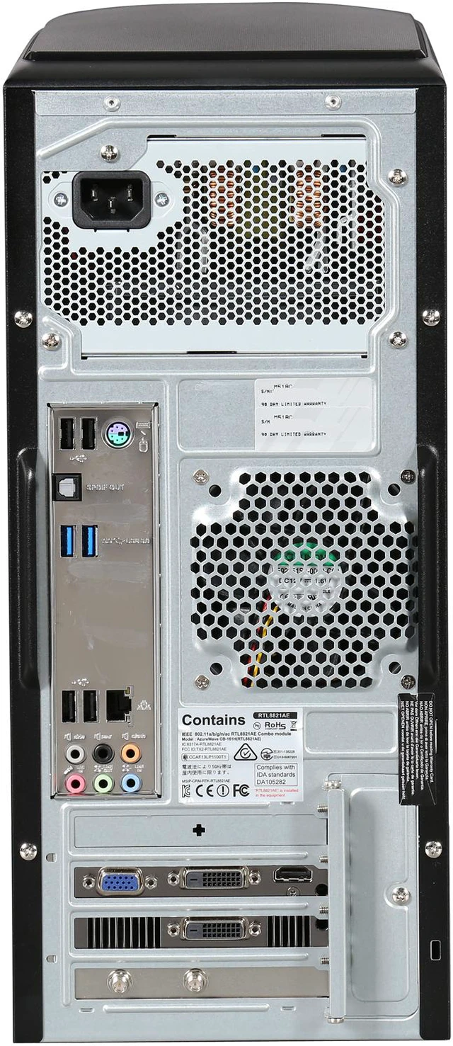 Alt view image 5 of 6 - ASUS Desktop PC M51BC-CA004S AMD FX-Series FX-8300 8GB DDR3 1TB HDD NVIDIA GeForce GTX 650 1GB GDDR5 Windows 8
