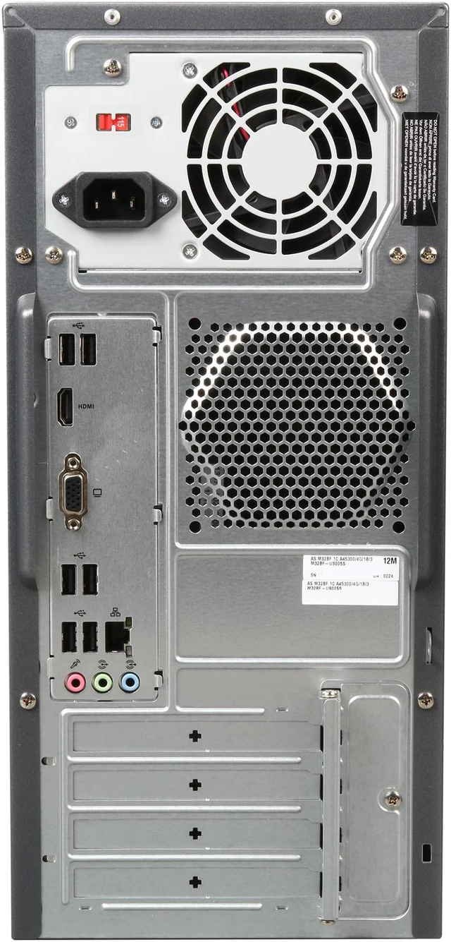 ASUS Desktop PC M32BF-US005S AMD A4-5300 4GB DDR3 1TB HDD AMD Radeon HD ...