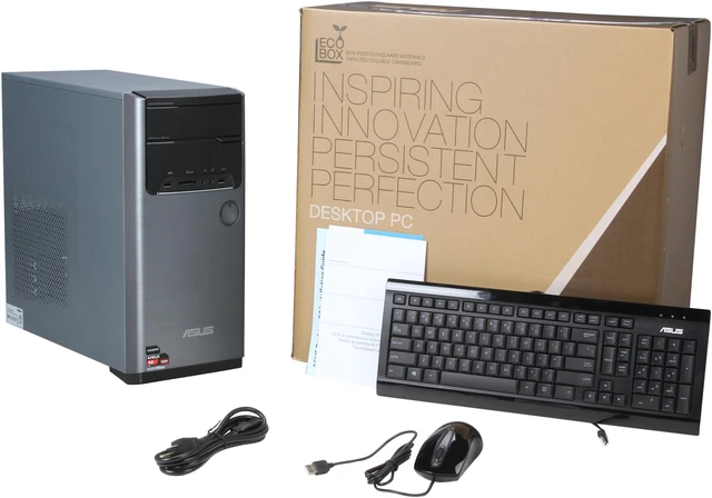 Open Box: ASUS Desktop PC M32BF-US005S AMD A4-5300 4GB DDR3 1TB HDD AMD ...