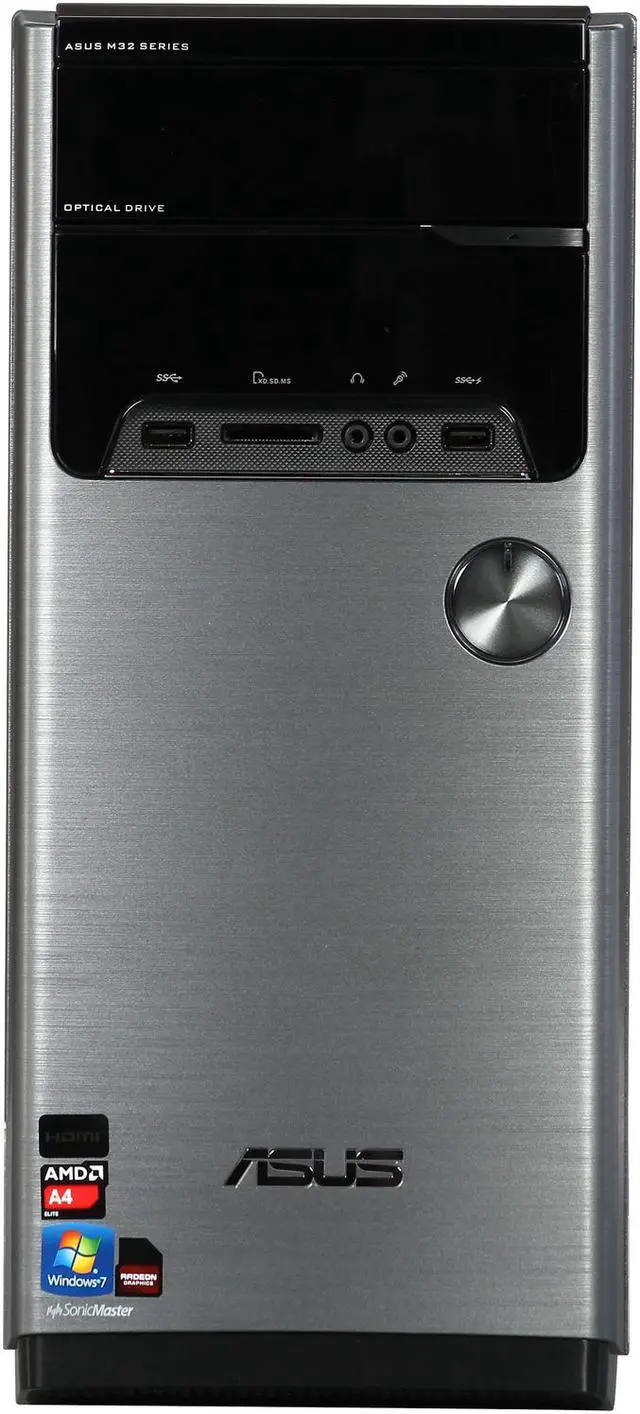 Alt view image 2 of 6 - ASUS Desktop PC M32BF-US004O AMD A4-5300 4GB DDR3 1TB HDD AMD Radeon HD 7480D Windows 7 Home Premium