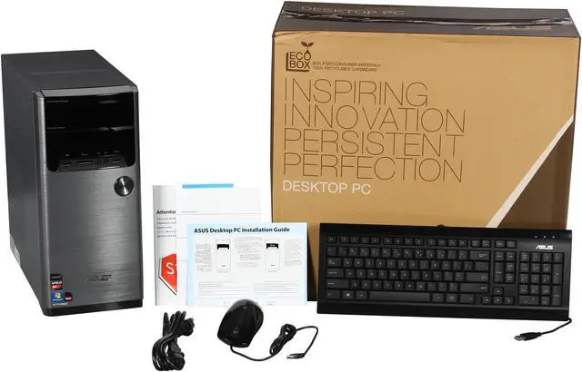 Alt view image 6 of 6 - ASUS Desktop PC M32BF-US004O AMD A4-5300 4GB DDR3 1TB HDD AMD Radeon HD 7480D Windows 7 Home Premium
