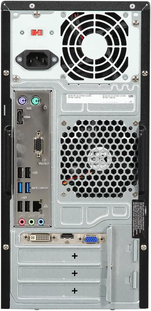 Alt view image 5 of 6 - ASUS Desktop PC M11AD-US013O Intel Core i7-4790S 12GB DDR3 2TB HDD NVIDIA Geforce GT 705 2GB GDDR3 Windows 7 Home Premium