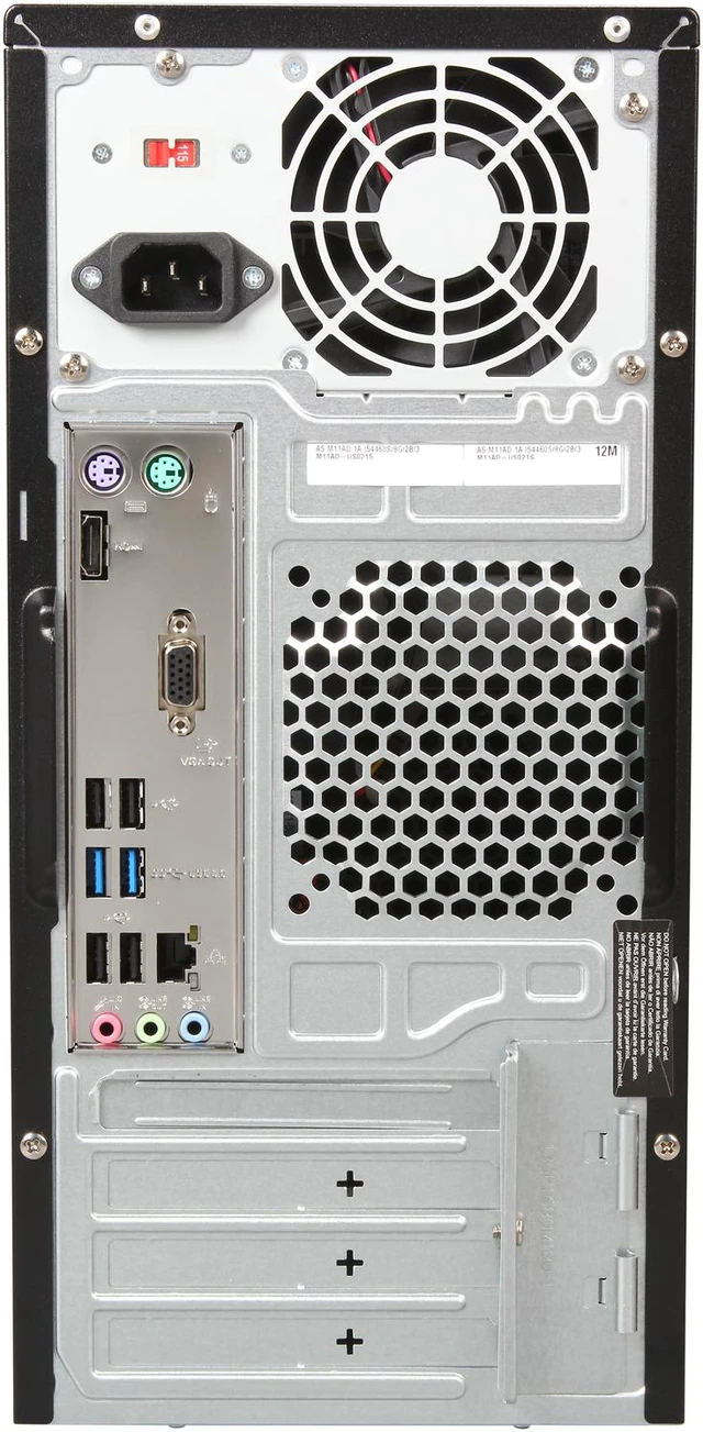 Alt view image 5 of 6 - ASUS Desktop PC M11AD-US021S Intel Core i5-4460S 8GB DDR3 2TB HDD Intel HD Graphics 4600 Windows 8.1