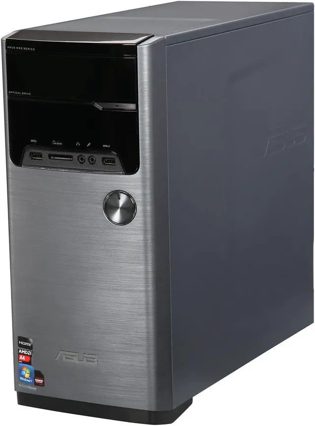 Alt view image 3 of 6 - ASUS Desktop PC M32BF-US004O AMD A4-5300 4GB DDR3 1TB HDD AMD Radeon HD 7480D Windows 7 Home Premium