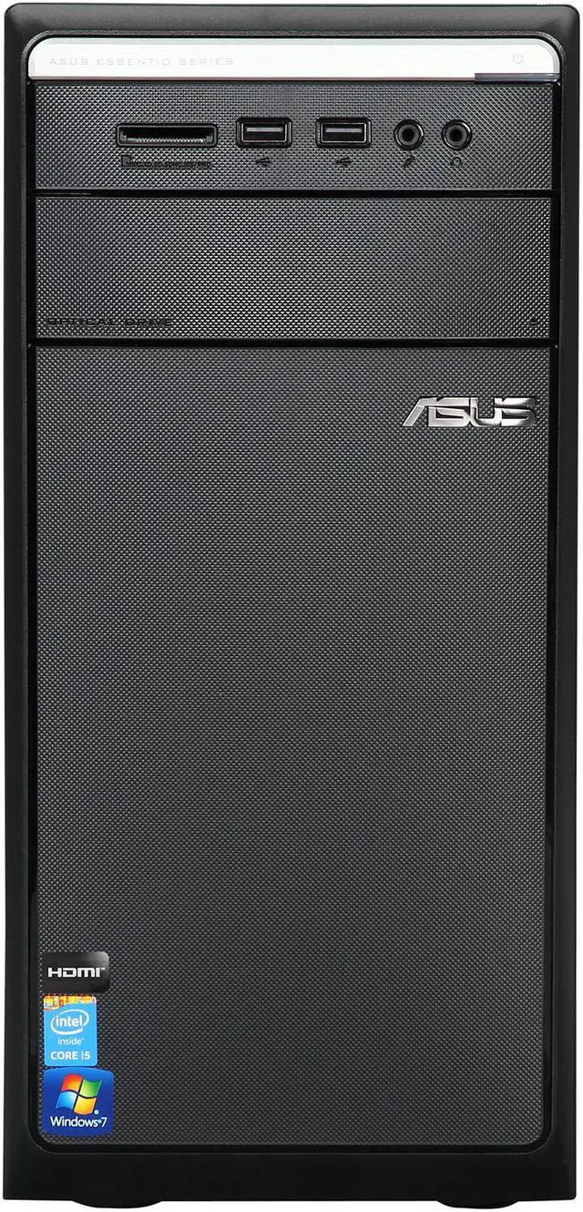 Alt view image 2 of 6 - ASUS Desktop PC M11AD-US004Q Intel Core i5-4460S 4GB DDR3 500GB HDD Intel HD Graphics 4000 Windows 7 Professional