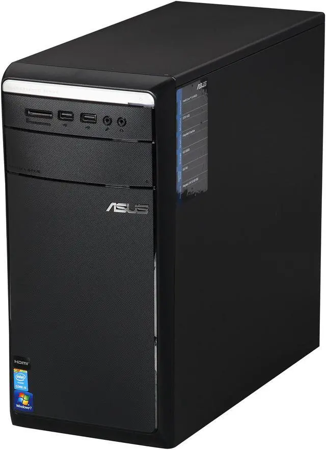 Alt view image 3 of 6 - ASUS Desktop PC M11AD-US004Q Intel Core i5-4460S 4GB DDR3 500GB HDD Intel HD Graphics 4000 Windows 7 Professional