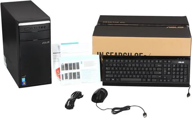 Alt view image 6 of 6 - ASUS Desktop PC M11AD-US012O Intel Pentium G3240 4GB DDR3 1TB HDD Intel HD Graphics Windows 7 Home Premium