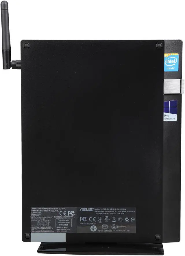 Alt view image 3 of 5 - Asus Eee Box EB1036-B0644 Nettop Computer - Intel Celeron J1900 2 GHz - Black