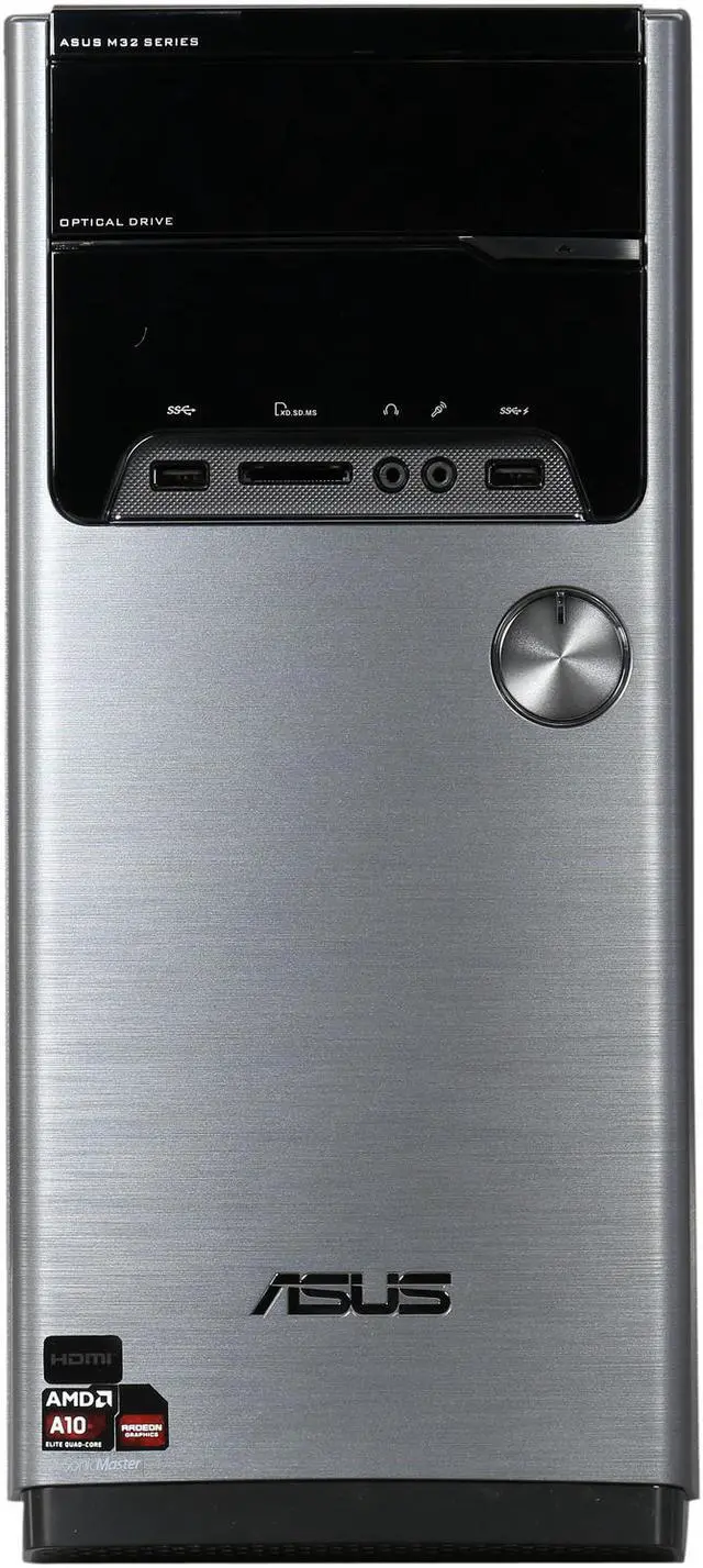 Alt view image 2 of 6 - ASUS Desktop PC M32BF-US011S A10-Series APU A10-7800 (3.50 GHz) 16 GB DDR3 3 TB HDD AMD Radeon R7 Windows 8.1 64-Bit
