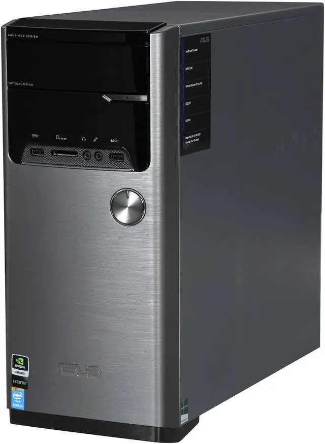 Alt view image 3 of 6 - ASUS Desktop PC M32AD-US025S Intel Core i5 4460 (3.2 GHz) 12 GB DDR3 2 TB HDD NVIDIA GeForce GT 740 4 GB Windows 8.1 64-bit