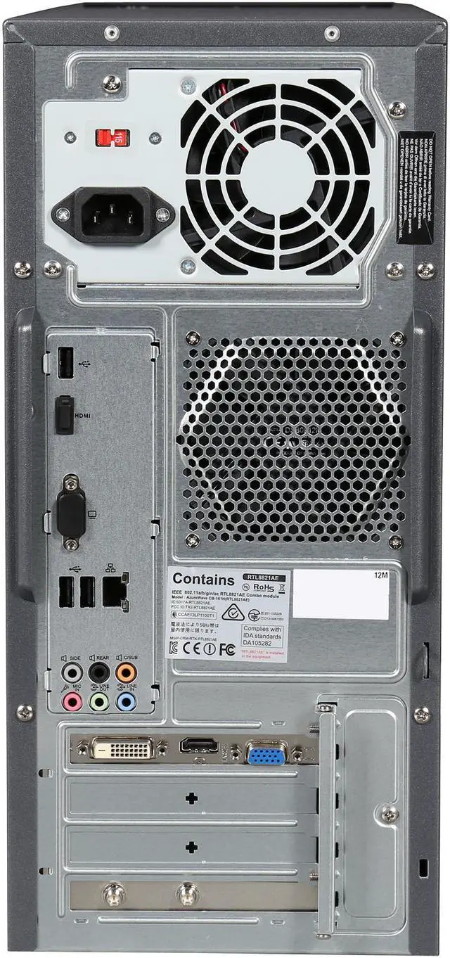 Alt view image 5 of 6 - ASUS Desktop PC M32AD-US025S Intel Core i5 4460 (3.2 GHz) 12 GB DDR3 2 TB HDD NVIDIA GeForce GT 740 4 GB Windows 8.1 64-bit