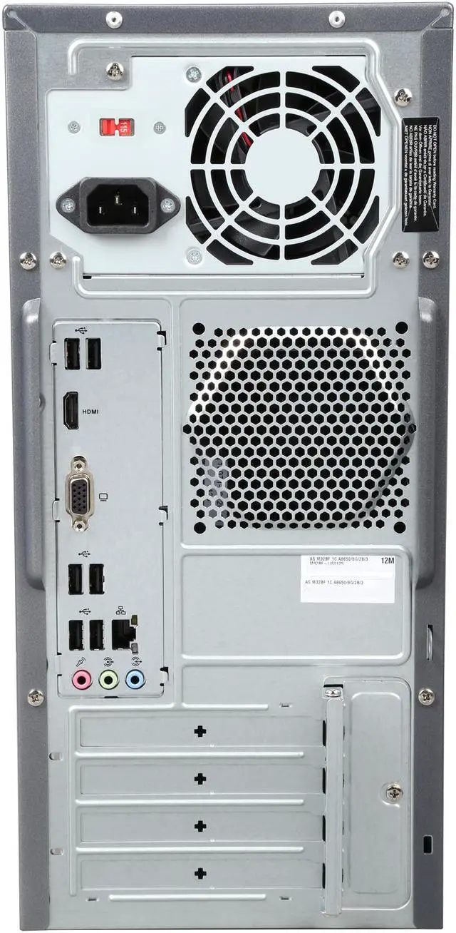 Alt view image 5 of 6 - ASUS Desktop PC M32BF-US012S AMD A8-6500 8GB DDR3 2TB HDD AMD Radeon HD 8570D Windows 8.1 (64-Bit)