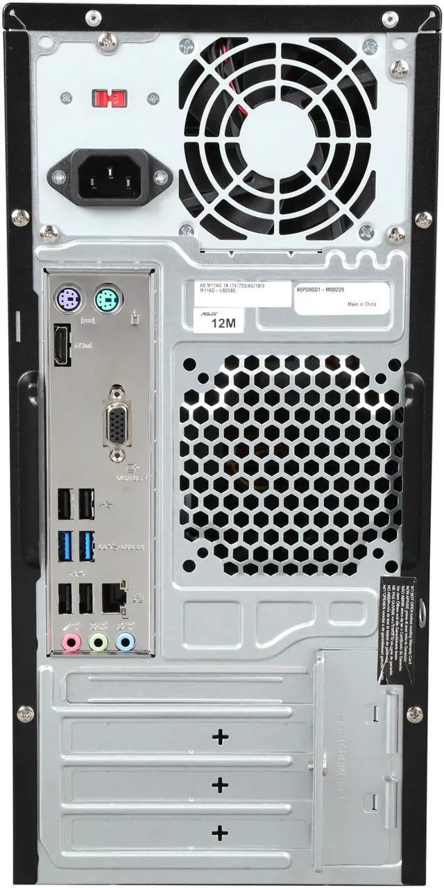 Alt view image 5 of 6 - ASUS Desktop PC M11AD-US009S Intel Core i7-4770S 8GB DDR3 1TB HDD Intel HD Graphics 4600 Windows 8 Home