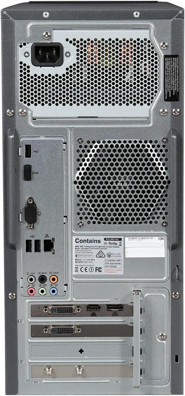 Alt view image 6 of 6 - ASUS Desktop PC M32AD-US021S Intel Core i5 4460 (3.2 GHz) 8 GB DDR3 1 TB HDD NVIDIA GeForce GTX 760 3 GB Windows 8.1 64-Bit
