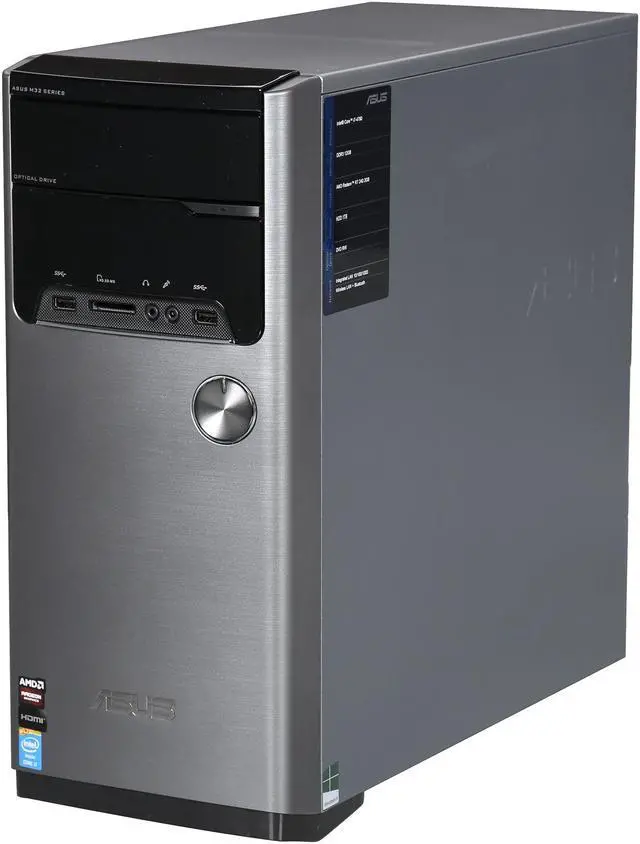 Alt view image 3 of 6 - ASUS Desktop PC M32AD-US033S Intel Core i7 4790 (3.6 GHz) 12 GB DDR3 1 TB HDD AMD Radeon R7 240 2 GB Windows 8.1 64-Bit