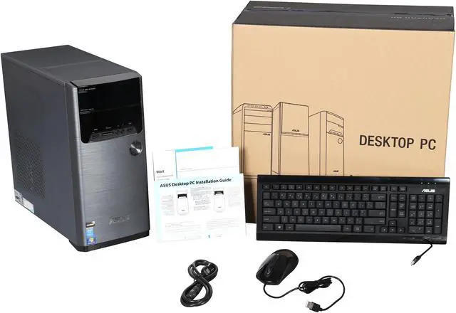 Alt view image 6 of 6 - ASUS Desktop PC M32AD-US002Q Intel Core i3 4150 (3.50 GHz) 8 GB DDR3 1 TB HDD Intel HD Graphics 4400 Shared memory Windows 7 Professional 64-Bit