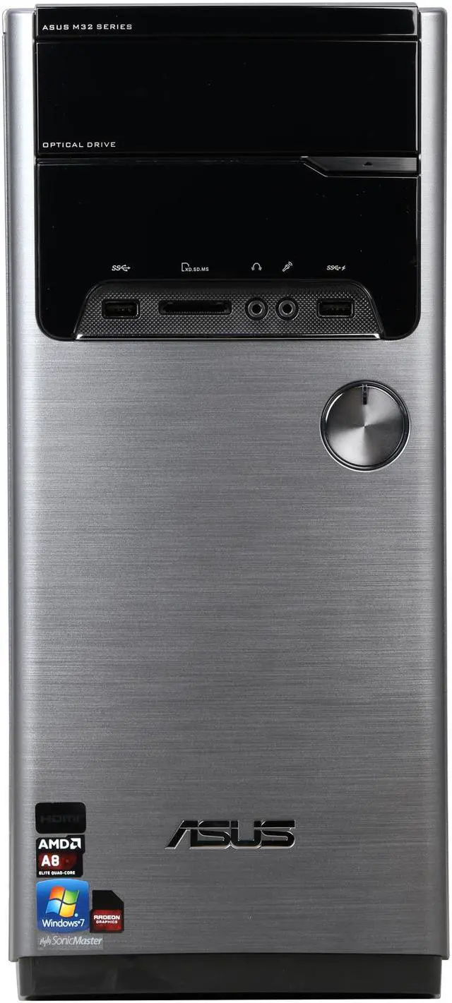 Alt view image 2 of 6 - ASUS Desktop PC M32BF-US008O A8-Series APU A8-5500 (3.2 GHz) 4 GB DDR3 1 TB HDD AMD Radeon HD 7560D Windows 7 Home Premium 64-Bit