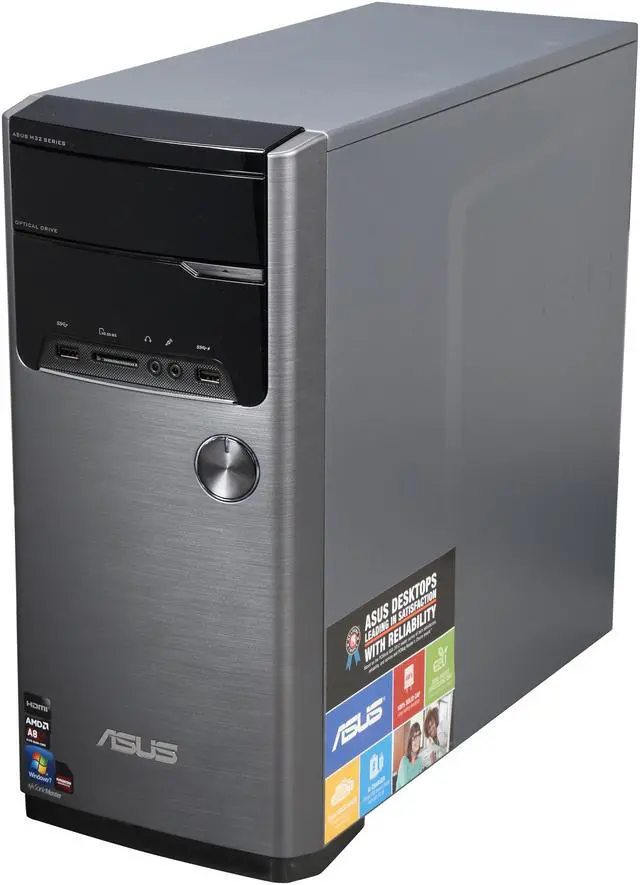 Alt view image 3 of 6 - ASUS Desktop PC M32BF-US008O A8-Series APU A8-5500 (3.2 GHz) 4 GB DDR3 1 TB HDD AMD Radeon HD 7560D Windows 7 Home Premium 64-Bit
