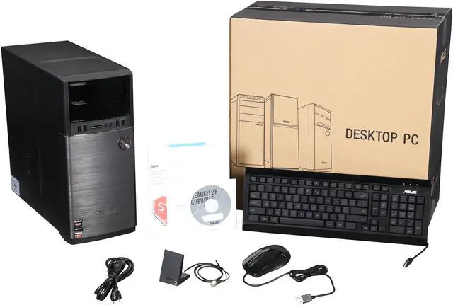 Alt view image 6 of 6 - ASUS M52BC-US005S Desktop PC AMD FX-Series FX-8300 (3.30 GHz) 8 GB DDR3 1 TB HDD AMD Radeon R5 235X 1 GB GDDR3 Windows 8.1 64-Bit