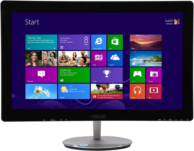 Alt view image 2 of 7 - ASUS All-in-One PC ET2322IUTH-C2 Intel Core i3 4010U (1.7 GHz) 16 GB DDR3 1 TB HDD Intel HD Graphics 4400 Shared memory 23" 1920 x 1080 Touchscreen Windows 8.1 64-Bit